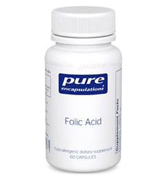 Folic Acid, 800mcg 60 veg caps - Pure Encapsulations