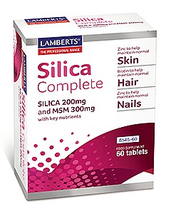 Silica Complete Silica 200mg and MSM 300mg - 60 Tablets - Lamberts