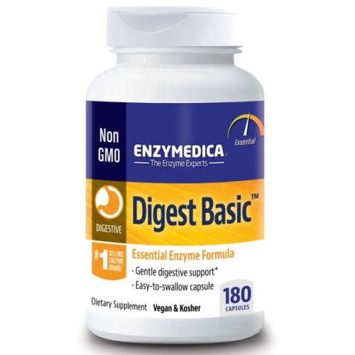 Digest Basic, Essential Digestive Enzyme Formula, 180 Capsules Enzymedica