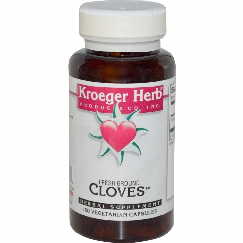 Fresh Ground Cloves - 100 Veggie Caps - Kroeger Herb Co