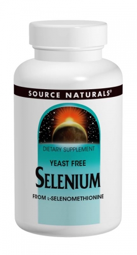 Selenium Yeast Free 200mcg 60 tabs Source Naturals