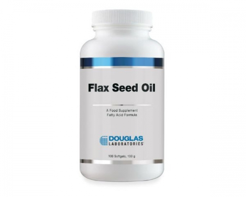 Flax Seed Oil Organic 100 Softgels - Douglas Labs