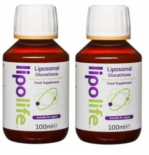 Liposomal Glutathione formulated with sunflower lecithin 100ml (450mg/5ml) - Lipolife DOUBLE PACK