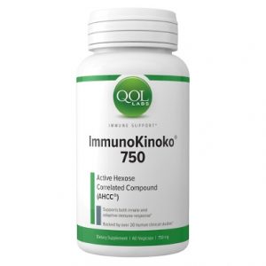 Immunokinoko AHCC 750mg 60 vcaps - Quality Of Life Labs