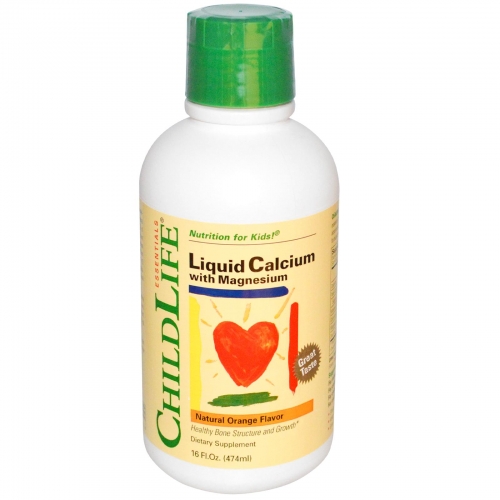 Liquid Calcium with Magnesium (Natural Orange Flavour) (474 ml) - Childlife