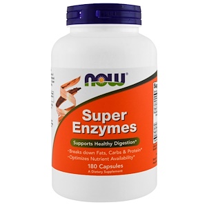 Super Enzymes, 180 Capsules, Now Foods