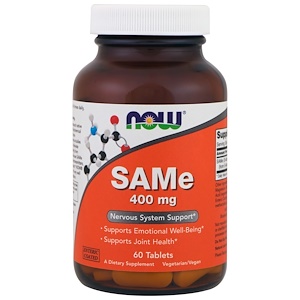SAMe - 400 mg - 60 Tablets - Now Foods - SOI**