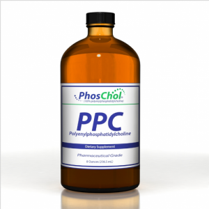 PhosChol Liquid Concentrate (PC (Phosphatidyl Choline / Phosphatidylcholine) 3000mg - 8oz - Nutrasal
