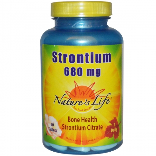 Strontium, 680 mg, 60 Tablets - Nature's Life