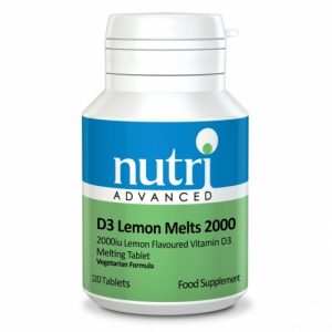 D3 Lemon Melts 2000 120 Tablets - Nutri Advanced