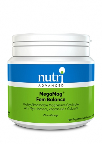 MegaMag Fem Balance (Citrus Orange Flavour) 306g Powder - Nutri Advanced