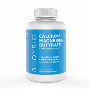 Butyrate Cal-Mag (Calcium/Magnesium) - 250 Capsules - Bodybio