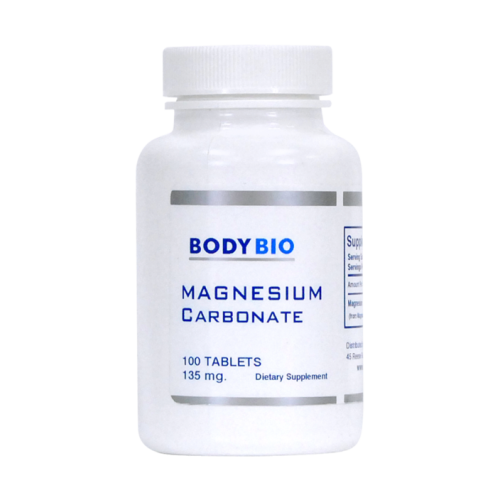 Magnesium Carbonate 135mg - 100 tablets - BodyBio