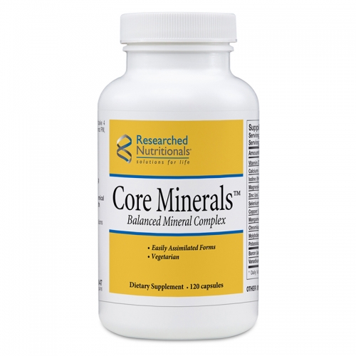 Core Minerals Balanced Mineral Complex, 120 Capsules - Researched Nutritionals