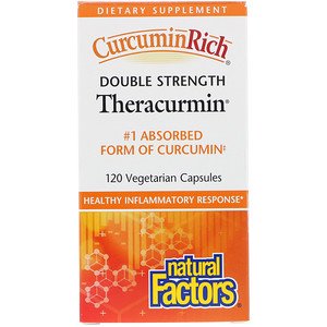 CurcuminRich, Double Strength Theracurmin, 120 Vegetarian Capsules - Natural Factors