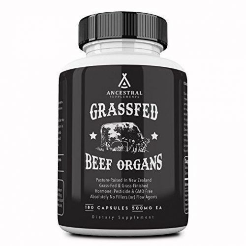 Grassfed Beef Organs, 180 capsules Ancestral Supplements