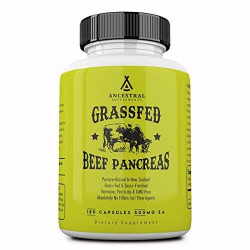 Grass Fed Beef Pancreas, 180 capsules - Ancestral Supplements