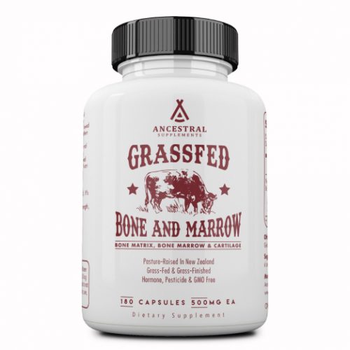 Grass Fed Bone and Marrow, 180 capsules Ancestral Supplements