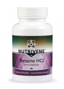 Betaine HCl with Pepsin - 90 Caps - Nutrivene