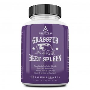 Grass Fed Beef Spleen, 180 Capsules - Ancestral Supplements