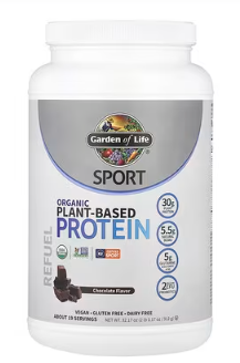 Organic Plant-Based Protein Powder, Chocolate flavour, 912g Garden of Life