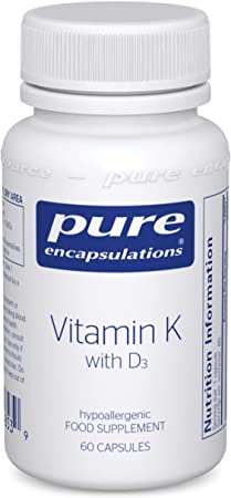 Vitamin K with D3, 60 Capsules - Pure Encapsulations