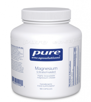 Magnesium (citrate/malate) 120 mg 180 vcaps - Pure Encapsulations