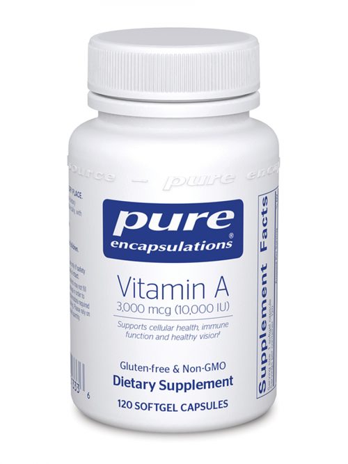 Vitamin A 10,000 IU, 120 softgels - Pure Encapsulations