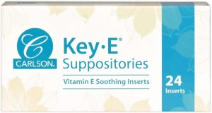 Key-E Vitamin E Suppositories, 24 inserts - Carlson Labs