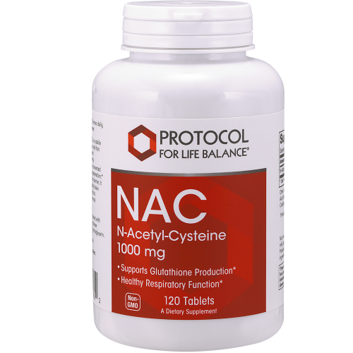 NAC 1,000mg 120 tablets - Protocol For Life Balance