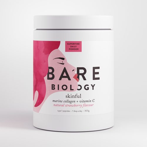 Skinful Marine Collagen + Vitamin C (Natural Strawberry Flavour) 300g - Bare Biology