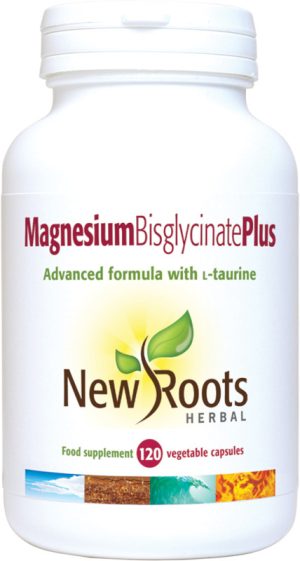 White bottle of Magnesium Bisglycinate Plus