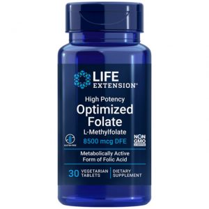 High Potency Optimized Folate, 30 Veg Tablets- Life Extension