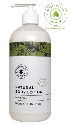 Natural Body Lotion 500ml (Sweet Argan) - GreenFrog Botanic