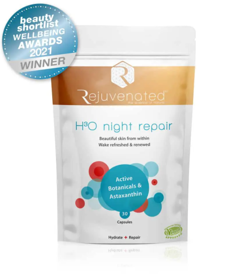 H3O Night Repair, 30 capsules - Rejuvenated - BBE -31/03/2024
