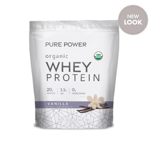 Pure Power Organic Whey Protein (Vanilla) 20.60 oz (585g) - Dr Mercola