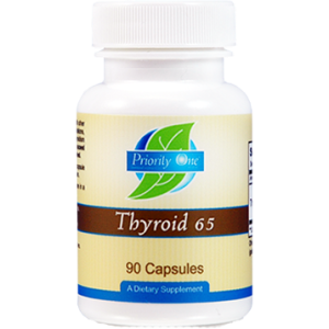 Thyroid 65mg 90 capsules - Priority One Vitamins