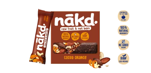 Cocoa Orange 18 x 35g Bar (CASE of 18) - Nakd