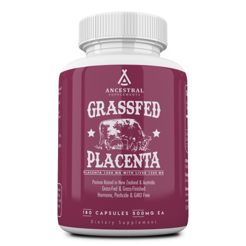 Grass Fed Beef Placenta w/ Liver  - 180 Capsules - Ancestral Supplements