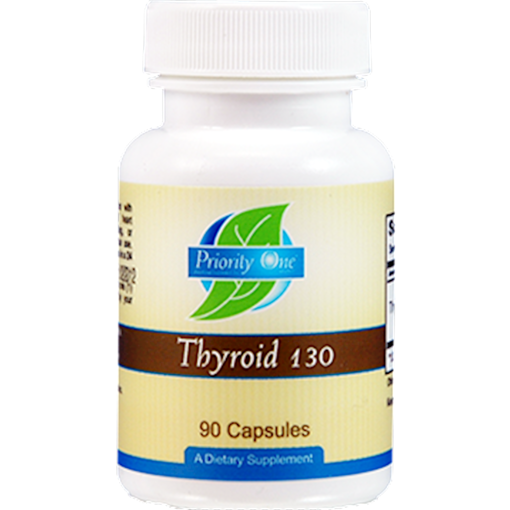 Thyroid 130mg 90 capsules Priority One Vitamins YourHealthBasket