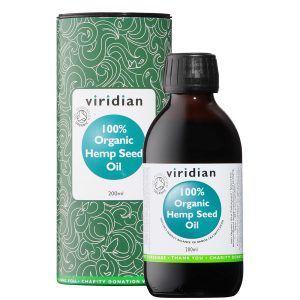 100% Organic, Cold Pressed Hemp Seed Oil - 200ml - Viridian