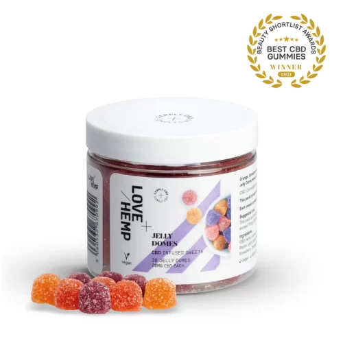 CBD Jelly Domes/Gummies 600mg (30 sweets) – Love Hemp - BBE 31/01/2025