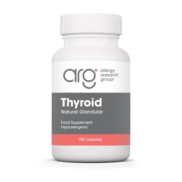 Thyroid Natural Glandular, 100 Capsules - Allergy Research Group