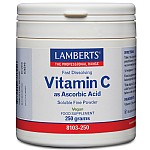 Vitamin C (Ascorbic Acid) 250g Powder - Lamberts Vitamin C (Ascorbic Acid) 250g Powder - Lamberts