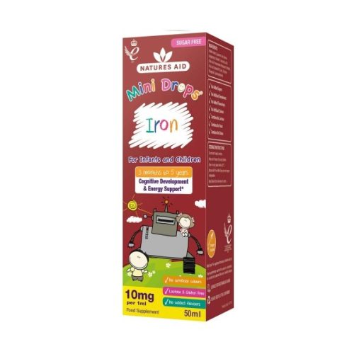 Mini Drops Iron - 50ml - Natures Aid