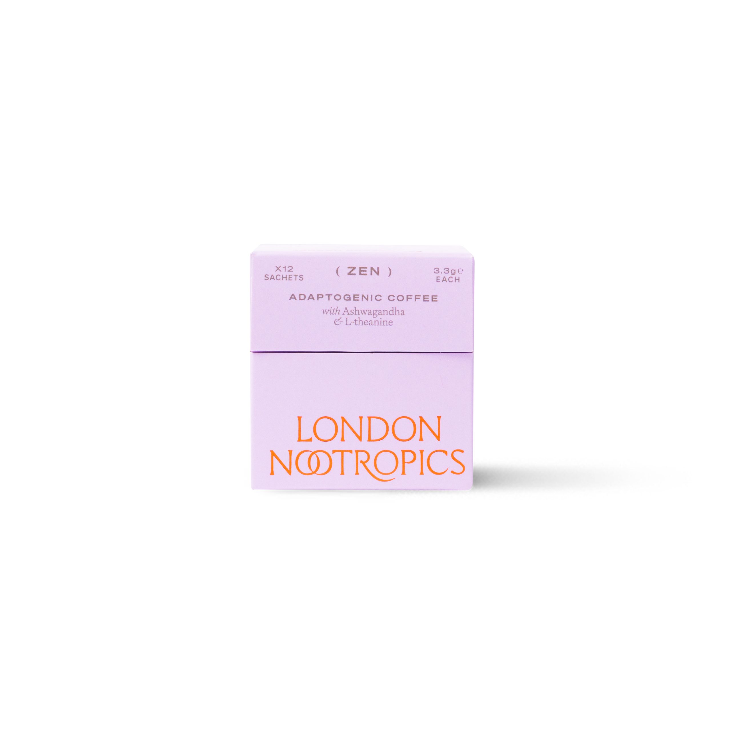 Zen Adaptogenic - Coffee with Ashwagandha & L-Theanine- 12 Sachets - London Nootropics