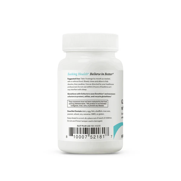 glutathione lozenges storage temperature Glutathione with Cofactors (formerly Glutathione Plus Lozenge) 60 capsules  - Seeking Health