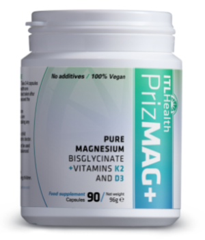 PrizMAG+ Pure Magnesium Bisglycinate (90 Capsules) - Mag365