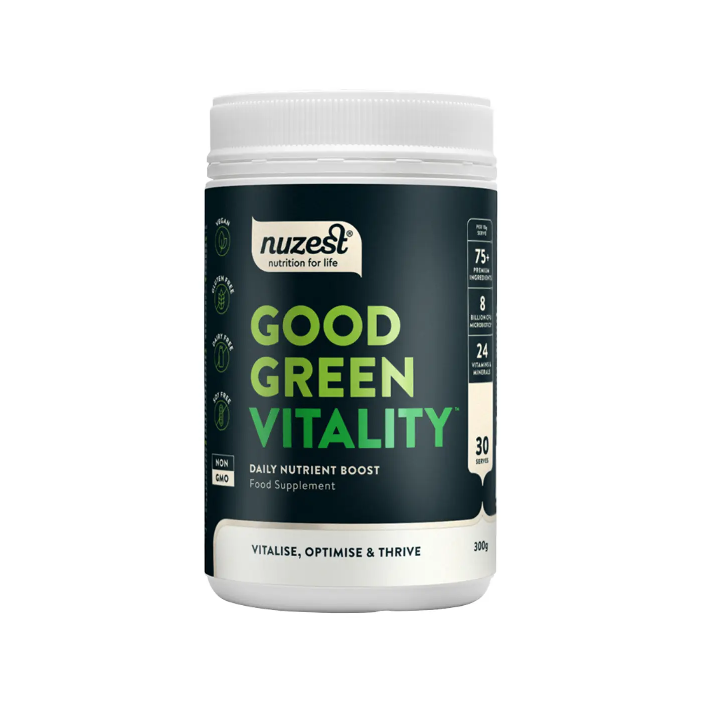 Good Green Vitality – 300g, 30 Servings – Nuzest