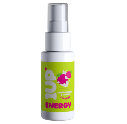 1UP Energy Liposomal Vitamin Spray B12, Green Tea and Folate | Strawberries and Cream Flavour